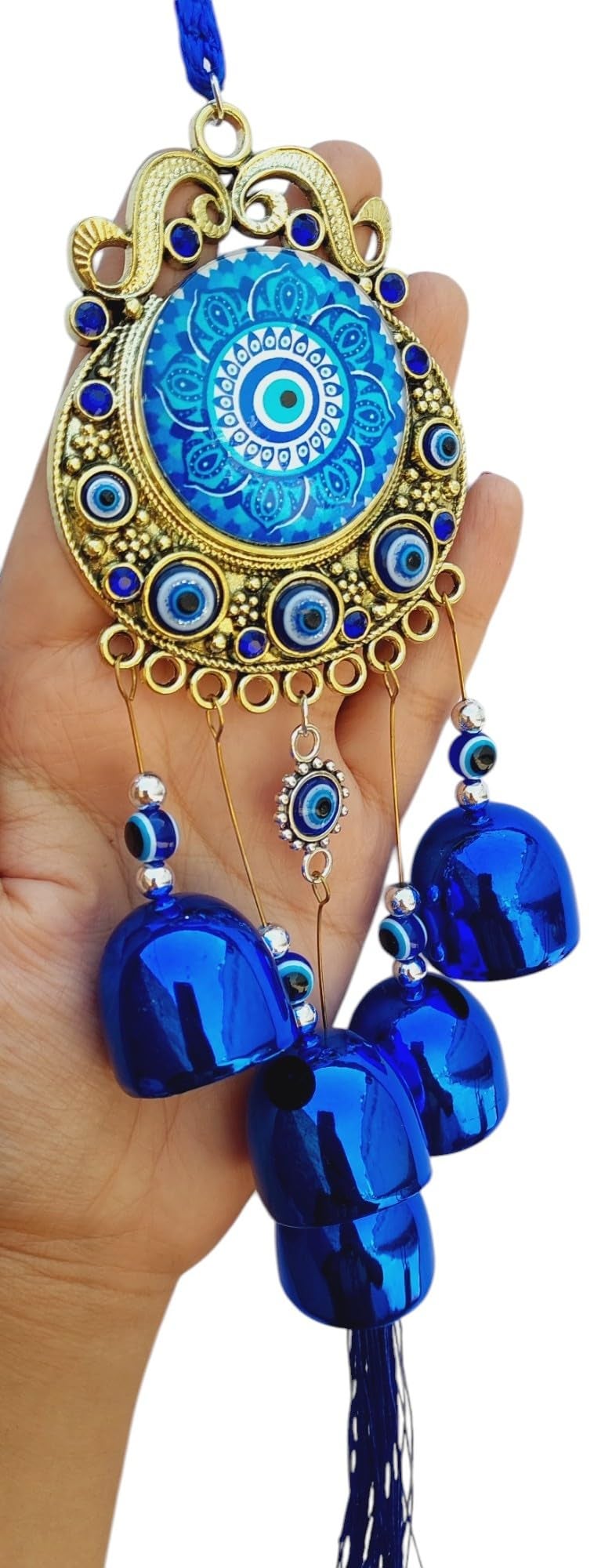 ARTISKRITI Evil Eye Hanging Nazar Battu for Home Entrance Decoration, House Main Door Decor Hanging Decorative Items, Feng Shui Items for Good Luck (Antique Mandala) - Image 4