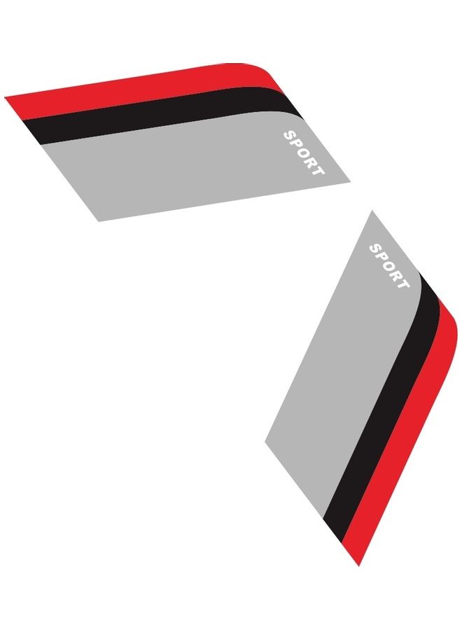 NIBEMINENT 2-Piece Decorative Car Sticker Label For BMW/Benz/Audi/VW Honda - Image 1