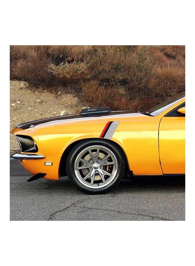 NIBEMINENT 2-Piece Decorative Car Sticker Label For BMW/Benz/Audi/VW Honda - Image 5