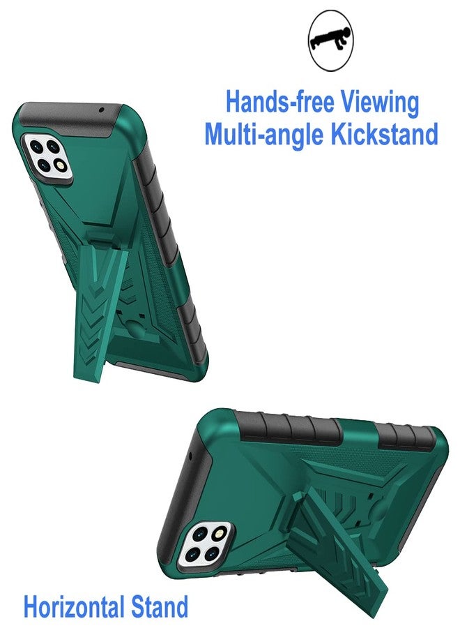 Ailiber for Celero 5G Phone Case - Boost Mobile, Wingtech Celero 5G Case Holster with Screen Protector, Swivel Belt Clip Holster with Kickstand, Heavy Duty Full Body Shockproof Cover - Green - Image 3