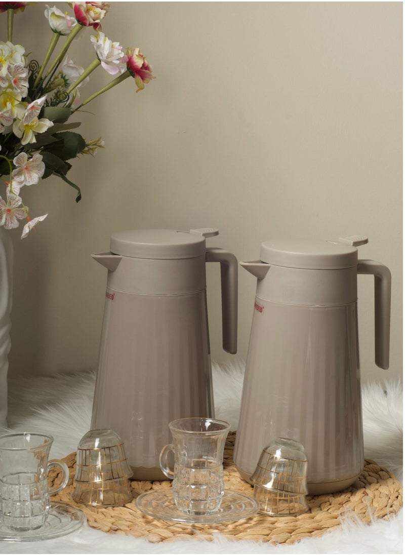 HOMEVEO Fragrant 1-liter thermos set - elegant hospitality and quality performance  - Image 1