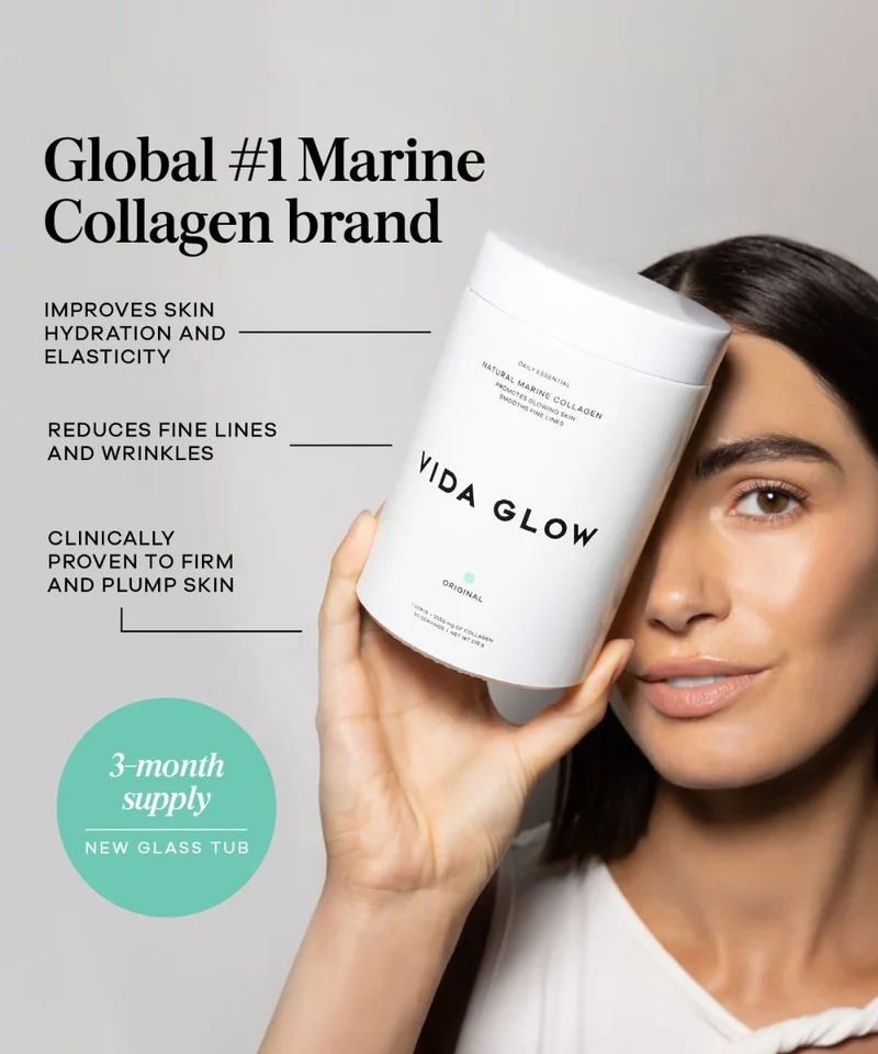Vida GLOW Natural Marine Collagen Loose Powder Original
