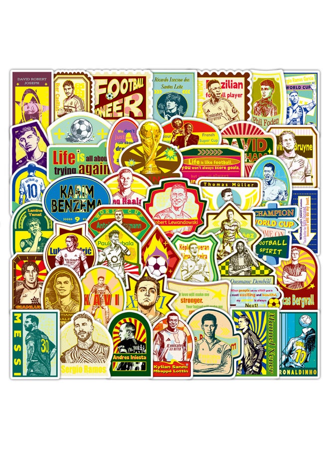 50 Pieces Of  World Cup Stickers For The United States, Canada, And Mexico Hot Football Decoration Stickers For Phone Cases And Water Bottles, Waterproof Decals