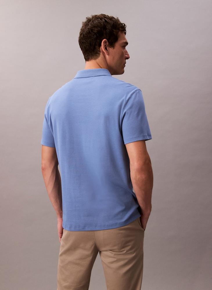 CALVIN KLEIN Cotton Short Sleeve Polo - Image 2