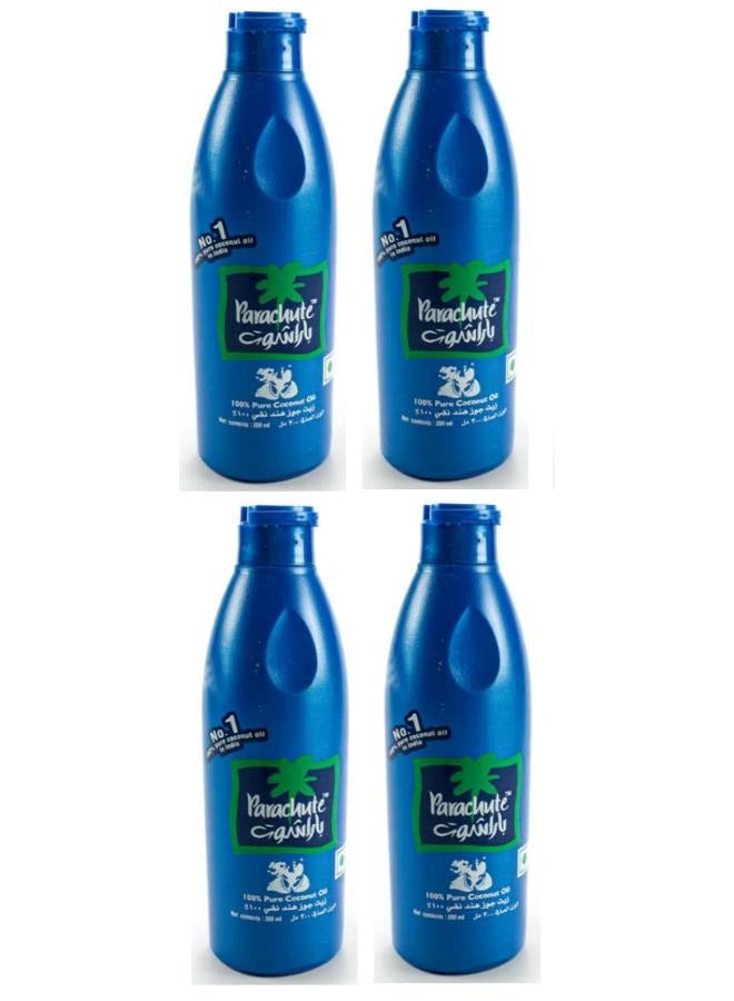 Parachute 4 pieces 100% Pure Coconut Oil 200ml - Image 1