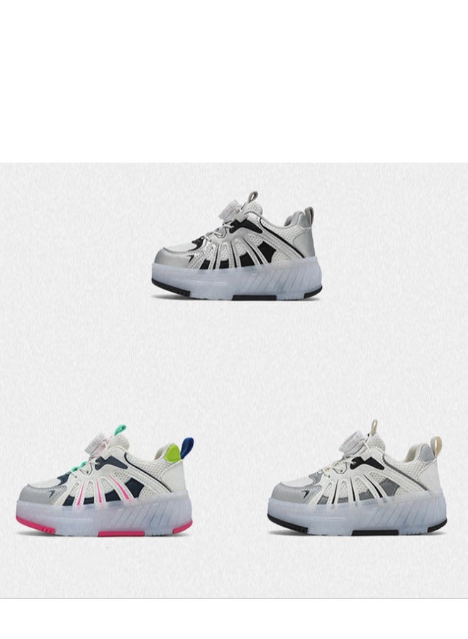 إسكدنيا Glowing Shoes-Children's Cute Double Wheel Flash Skating Shoes - Image 5