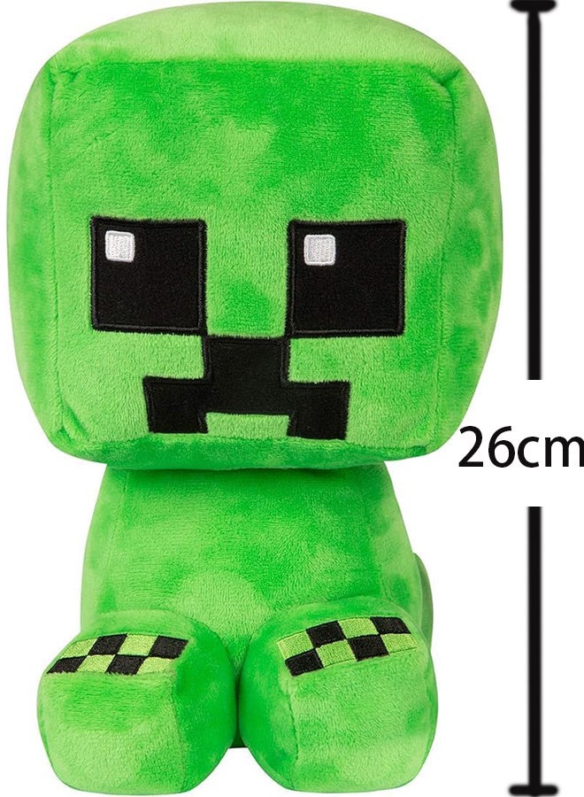 26cm Sitting Creeper Stuffed Doll, Soft Green Plush Toy, Cute Kids Gift, Collectible Gaming Character - Image 4