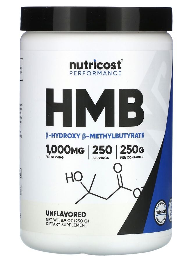Nutricost أداء HMB بدون نكهة 8.9 أونصة (250 جرام)