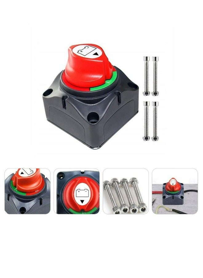 Topleo Battery Switch 12-48V Waterproof Heavy Duty Battery Power Cut Master Switch Disconnect Isolator for Car Vehicle RV and Marine Boat (On/Off)  - Image 2