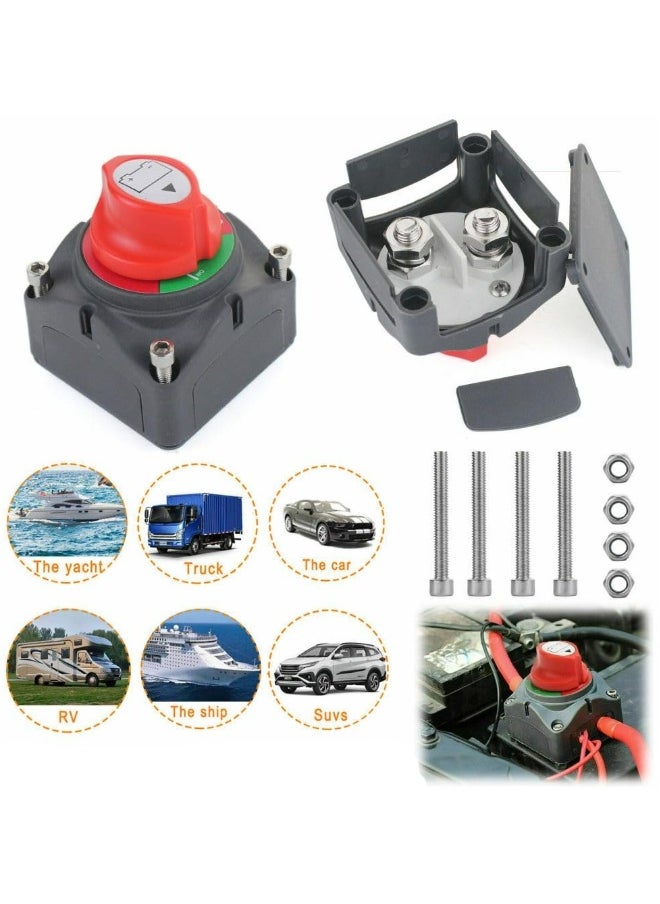 Topleo Battery Switch 12-48V Waterproof Heavy Duty Battery Power Cut Master Switch Disconnect Isolator for Car Vehicle RV and Marine Boat (On/Off)  - Image 5