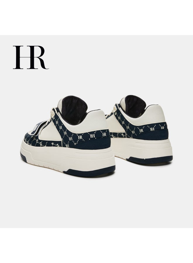 Hrhr Women's Shoes Autumn Winter New Plush American Casual Sports Sneakers Light Blue Size 36 - Image 3