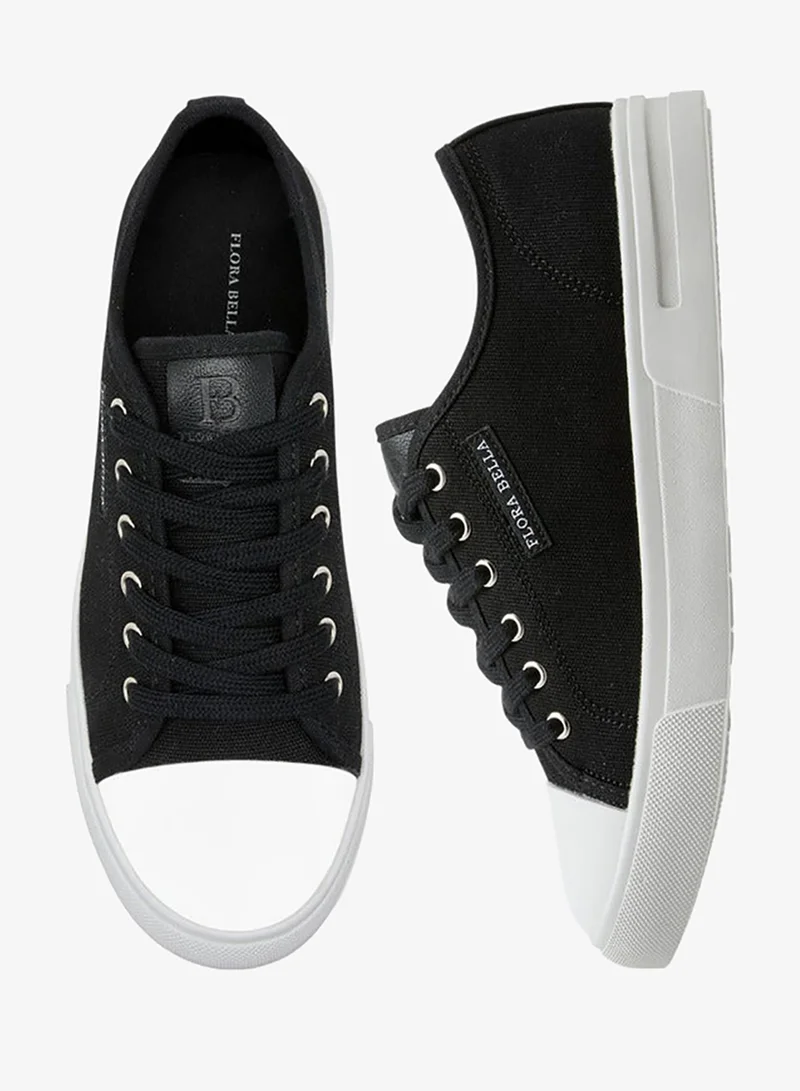 Flora Bella By Shoexpress Logo Detail Lace-Up Sneakers