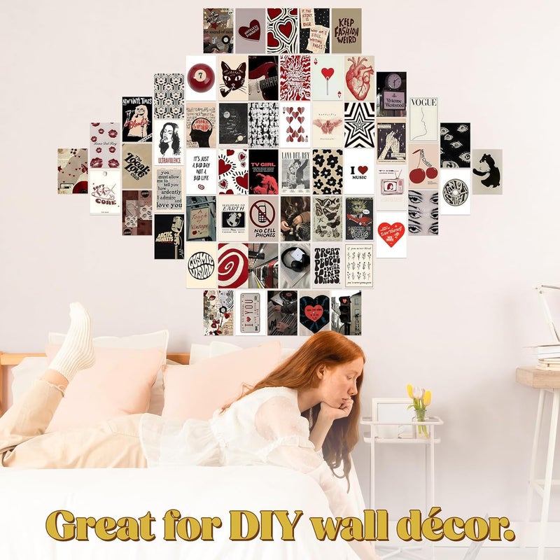60 PCS Downtown Girl Room Decor - Coquette Y2K 2000s Grunge Posters, Lana Del Rey Retro Music Wall Art, Trendy Vintage College Dorm Wall Collage Kit (Downtown Girl Wall Collage Kit)  - Image 3