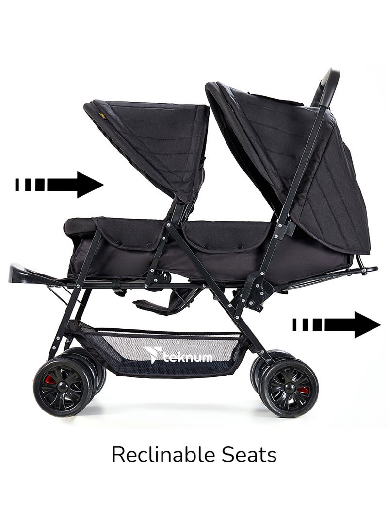 TEKNUM Double Stroller Combo - Black - Image 5
