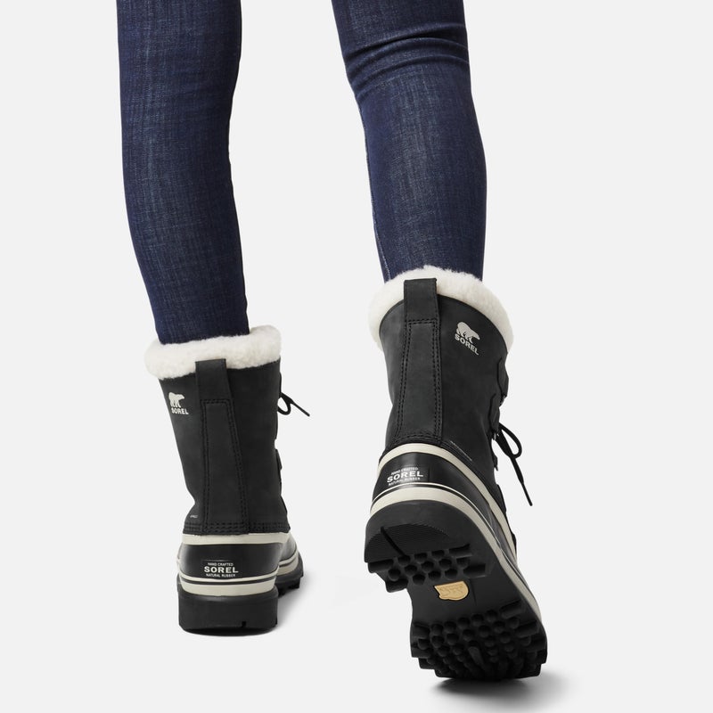SOREL Women's Caribou Waterproof Boot - Black, Stone - 9 - Image 2