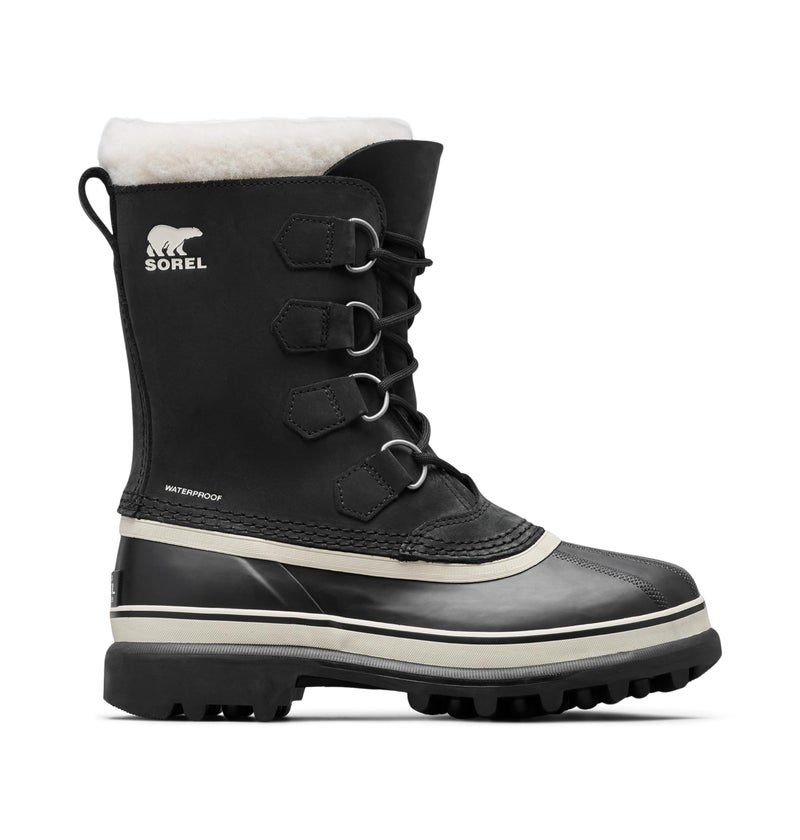 SOREL Women's Caribou Waterproof Boot - Black, Stone - 9 - Image 1