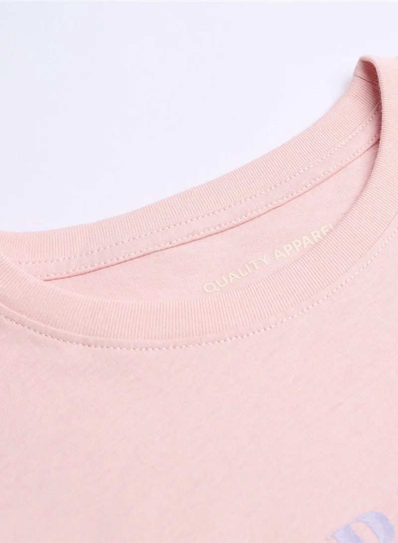 GIORDANO  Women's Comfort Fit Cotton Floral Graphic Tee for Women | Best Price UAE