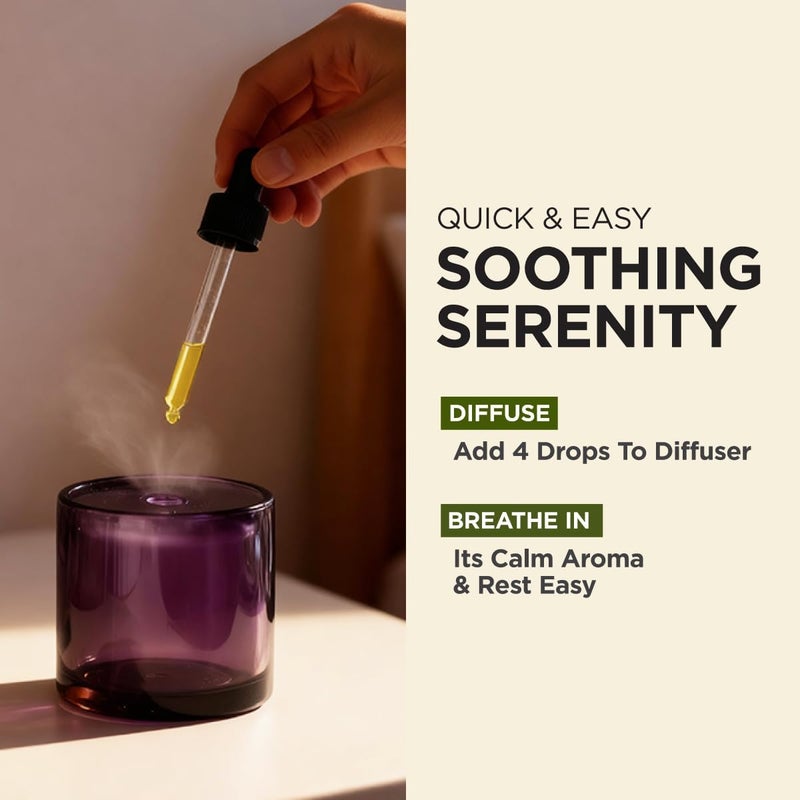 Pure Lavender Oil Essential Oil for Diffuser & Skin - 100% Therapeutic Grade Calming Lavender Essential Oil for Aromatherapy & Relaxation - Lavender Oil for Hair Growth & Body Care (1 fl oz) - Image 4