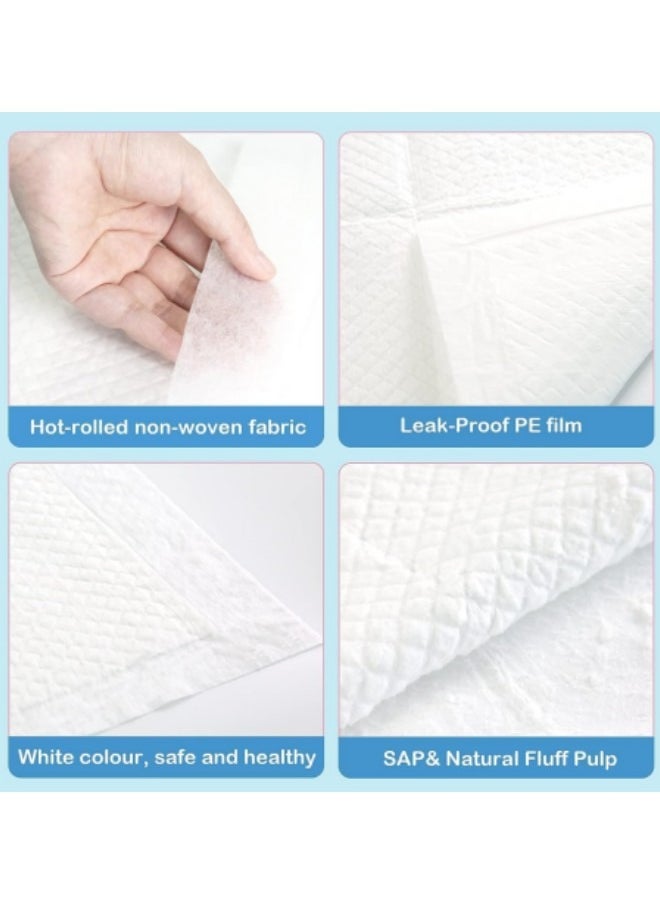 20 Pieces Baby Disposable Changing Pads,Heavy Absorbent Diaper Underpads for Changing Table, Waterproof Toddler Pee Pad 45x33cm