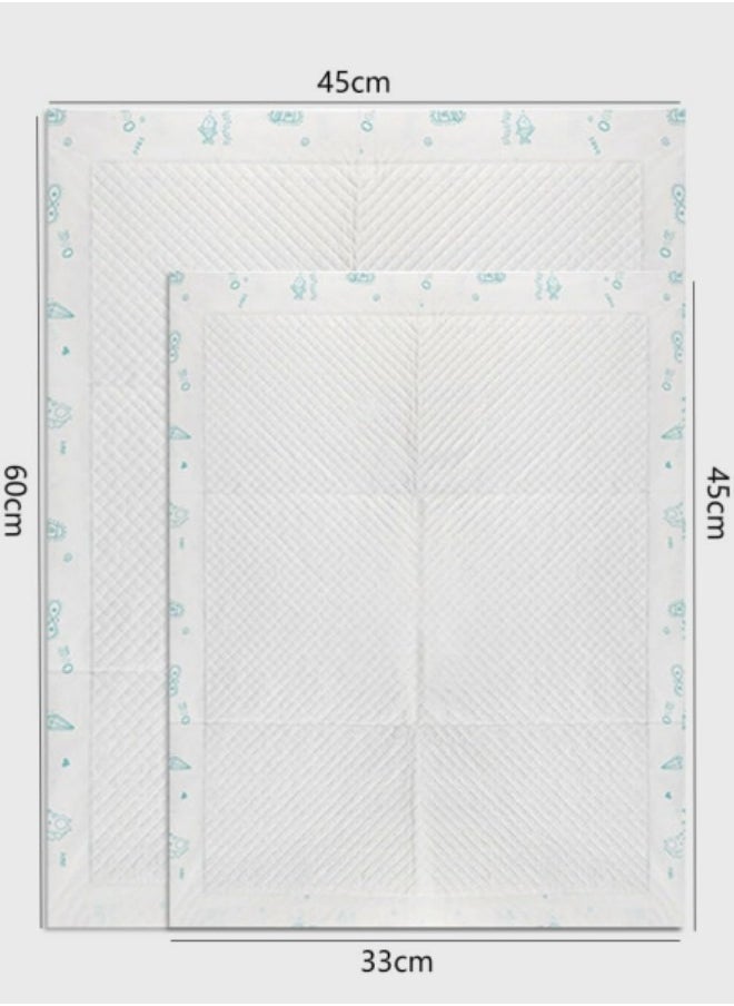 20 Pieces Baby Disposable Changing Pads,Heavy Absorbent Diaper Underpads for Changing Table, Waterproof Toddler Pee Pad 45x33cm
