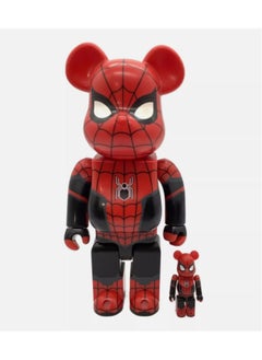 General Violent Bear, Building Block Bear, 400%+100% Spider-Man Set, Toy Statue Model, Collectible Decorations (Red & Black Spider-Man 4+1 Set)  - Image 1