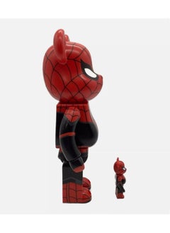 General Violent Bear, Building Block Bear, 400%+100% Spider-Man Set, Toy Statue Model, Collectible Decorations (Red & Black Spider-Man 4+1 Set)  - Image 4