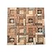 Ekena Millwork Ekena Millwork WPW12X12FRMENA Freeport Boat Wood Mosaic Wall Tile, 11 7/8"W x 11 7/8"H x 3/4"P, Natural Finish  - Image 2