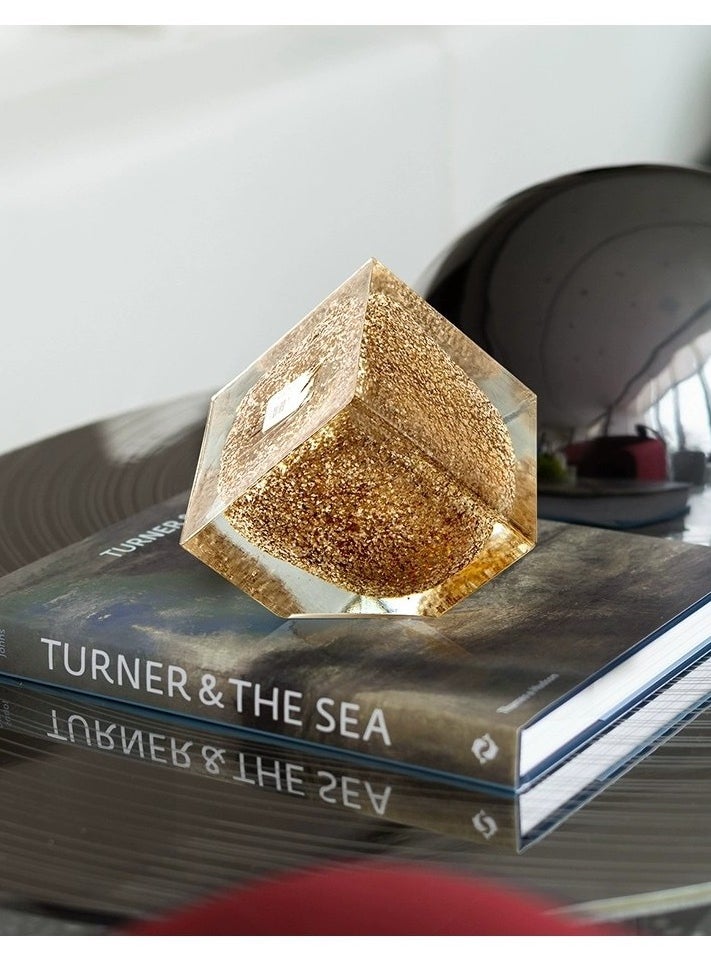 China Made - 「Amber Gilded Cubes · Cubic Aesthetics」 - Image 1