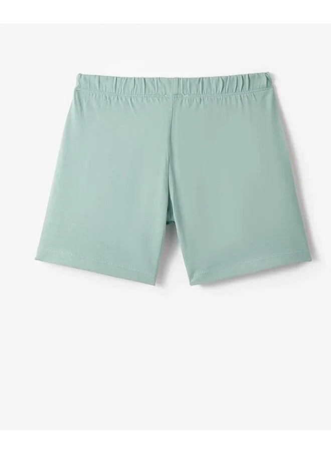 JUNE June Boy Broccoli Printed Short Mint