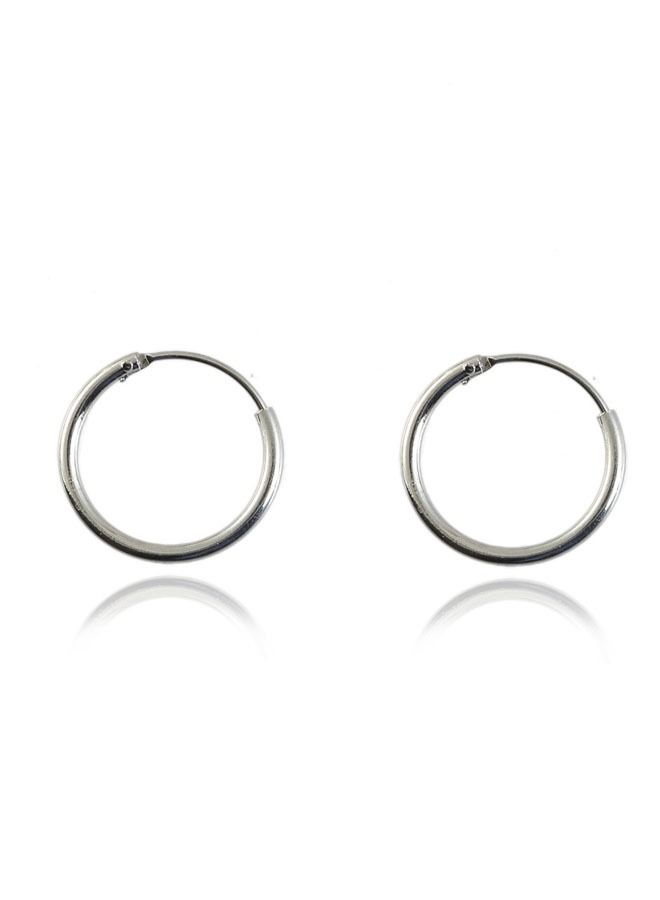 Ant BTS Same Style Titanium Steel Pendant Earrings，Titanium Steel Round Fashion Hoop Earrings with Silver Stick，Hypoallergenic Earrings Piercing For Women Men Girls Jewelry Silver - Image 5