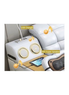 AWD Smart Bed Provided with Projector, Wireless Charging, Bluetooth Speaker, Stool, Small Dressing Table, Safe Box, Side Cabinet and Massage for Back and Neck. King Size Smart Bed.  - Image 3
