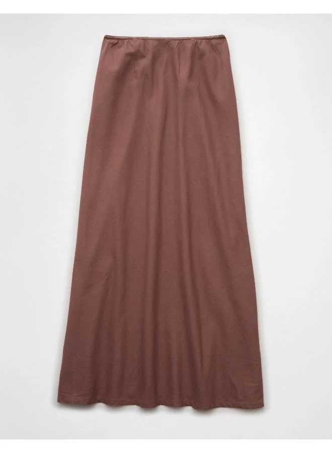 American Eagle AE High-Waisted Linen-Blend Maxi Skirt