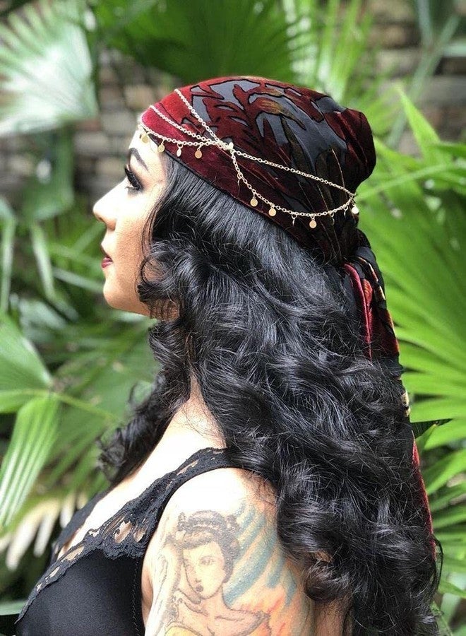 Honbay Metal Gold Sequins Head Chain Headchain Festival Party Halloween Prom Costume Adjustable Alloy Hair Jewelry Fashion Headbands Headpieces - Wedding & Festival Accessories - Image 5