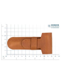Merkur MERKUR Leather Razor Case - Brown Cowhide, Fits All MERKUR Razors Except 24001, Up to 110 mm  - Image 2