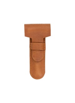 Merkur MERKUR Leather Razor Case - Brown Cowhide, Fits All MERKUR Razors Except 24001, Up to 110 mm  - Image 1