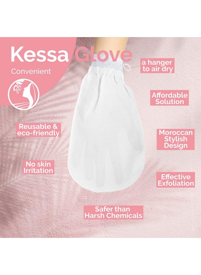 Fatima's Garden Exfoliating Kessa Glove For Body & Facedeep Cleansing Mitt For Dead Skin Removalnatural & Durable Moroccan Spa Scrubberperfect For Hammam Bath And Shower (1 Black Glove)  - Image 5
