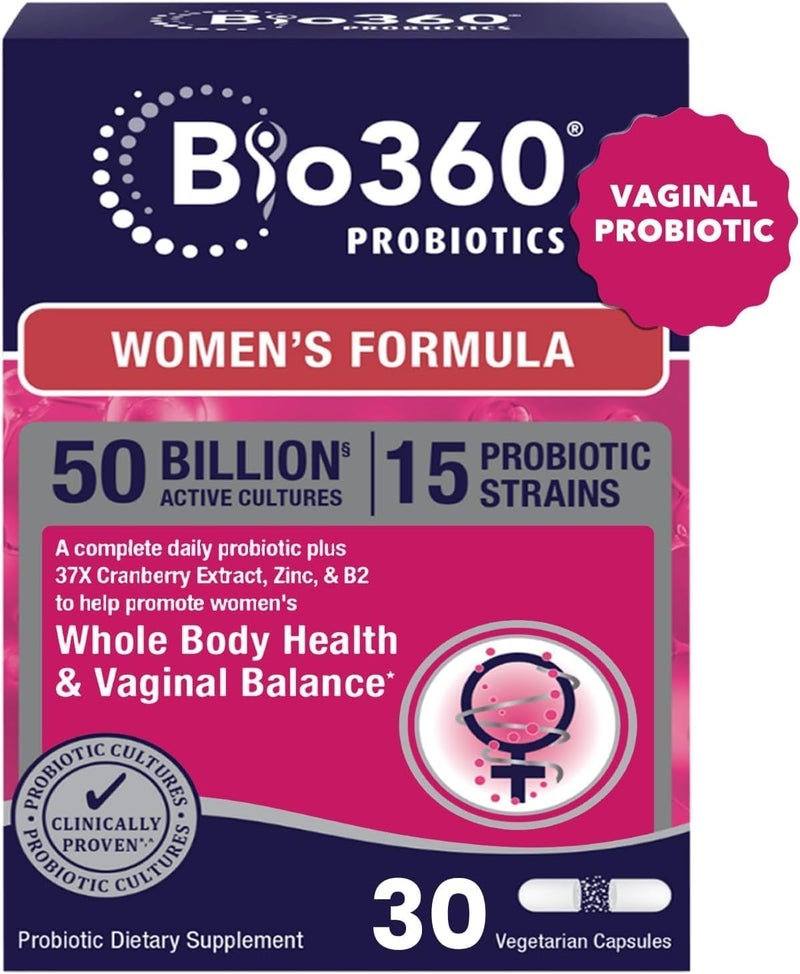 Probiotics for Women Vaginigal Health - Supports pH Balance, Vaginal, Urinary, & Digestive Health - 50 Billion CFU & 15 Unique Strains for Healthy Vaginal Odor & Vaginal Flora - Shelf Stable