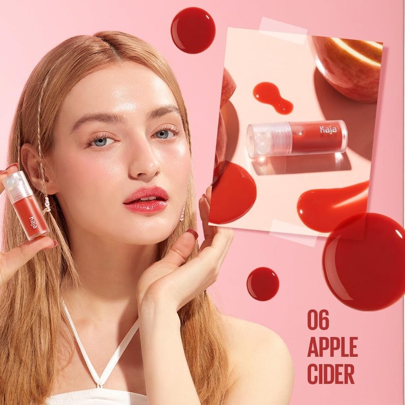KAJA Juicy Glass Lip Oil - Apple Cider - Clear Tint Gloss Plumper - Hydrating Lightweight Shine with Vitamin Tree Fruit Oil, Vegan Cruelty-Free 4ml - Image 2