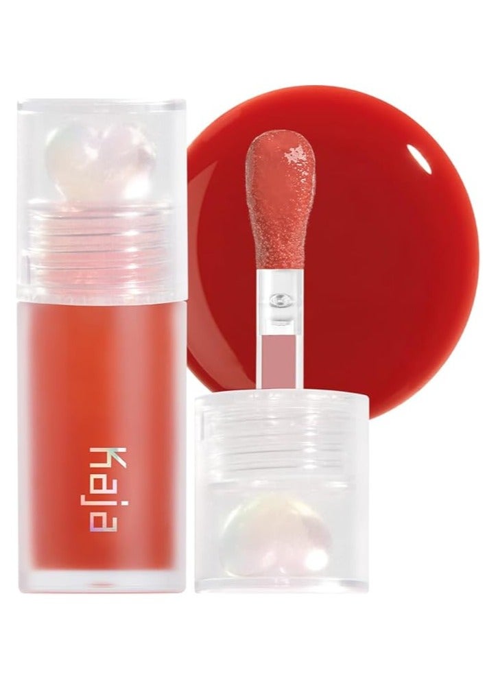 KAJA Juicy Glass Lip Oil - Apple Cider - Clear Tint Gloss Plumper - Hydrating Lightweight Shine with Vitamin Tree Fruit Oil, Vegan Cruelty-Free 4ml - Image 1