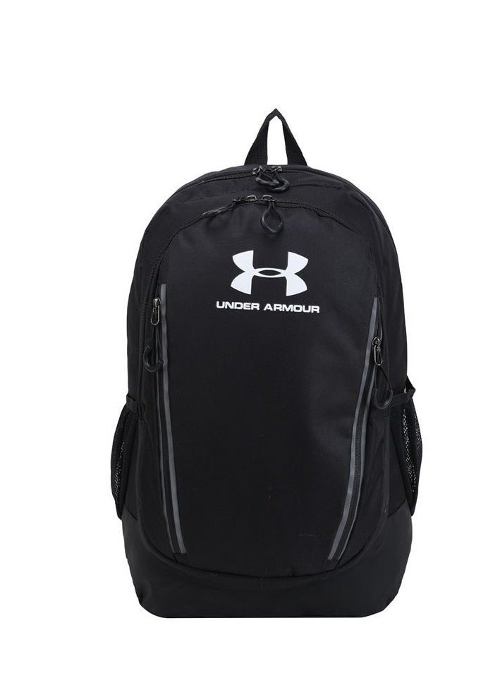 اندر ارمر 【موسم المدرسة】 حقيبة ظهر مدرسية ذات سعة كبيرة بسحاب ومطبوعة، حقيبة ظهر كلاسيكية للطلاب، حقيبة ظهر للكمبيوتر المحمول، حقيبة ظهر ملونة