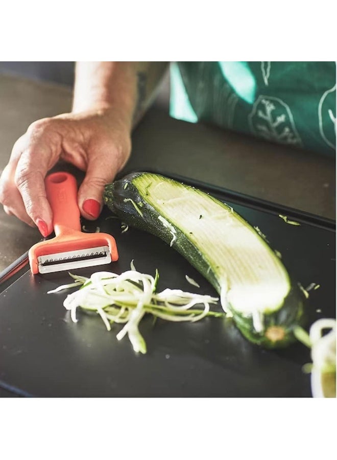 طقم من قطعتين قشارة وقطاعة خضار وفاكهة، الشفرة مصنوعة من الستانلس ستيل والمقبض مصنوع من البلاستيك - Image 2