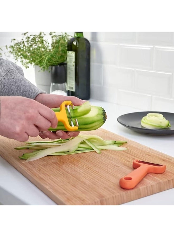 طقم من قطعتين قشارة وقطاعة خضار وفاكهة، الشفرة مصنوعة من الستانلس ستيل والمقبض مصنوع من البلاستيك - Image 3