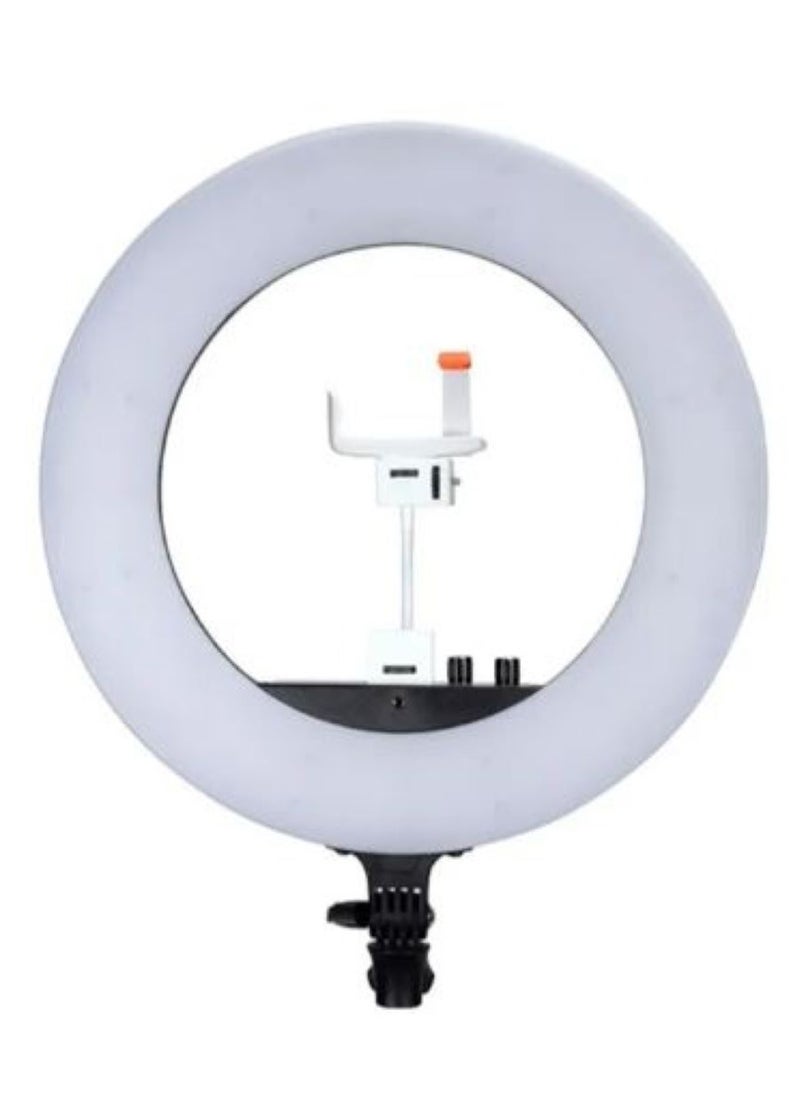 NANGUANG NANGUANG V480C (R480C) 18" Bi-Color LED Ring Light – With Mirror & Smartphone Bracket, Dimmable 3200K-5600K-Pink  - Image 1