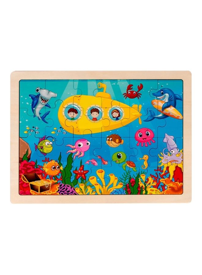 24-Piece Submarine Themed Jigsaw Puzzle Set