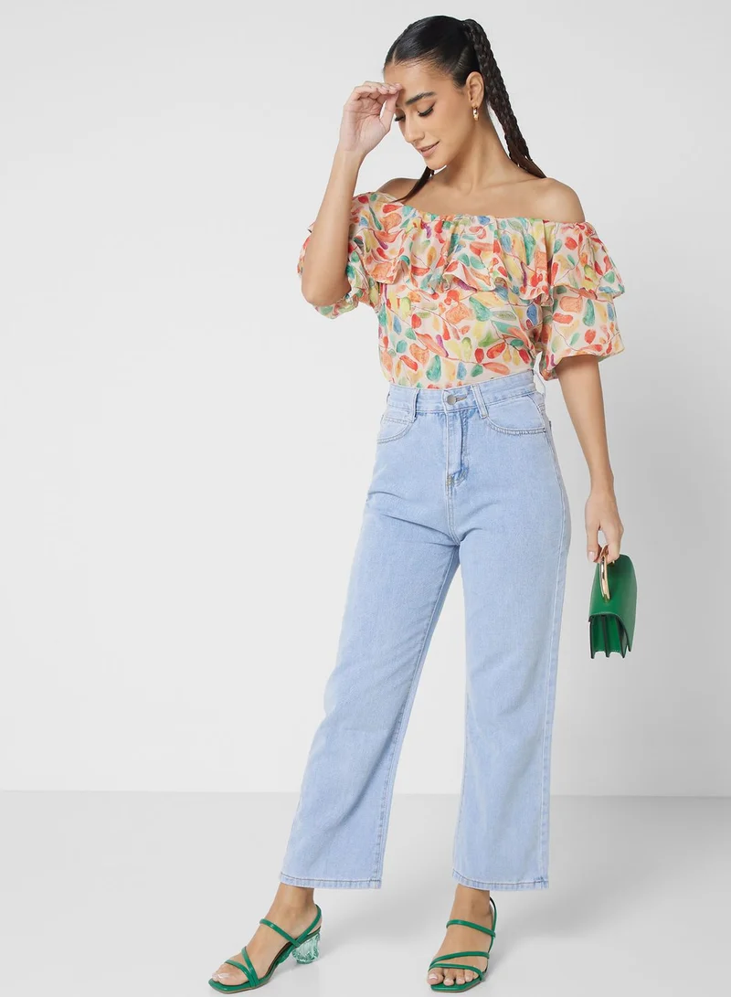 Ginger High Waist Straight Fit Jeans