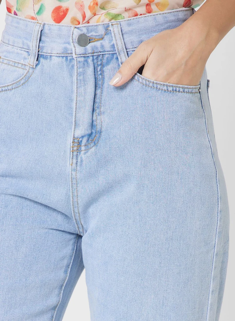 Ginger High Waist Straight Fit Jeans