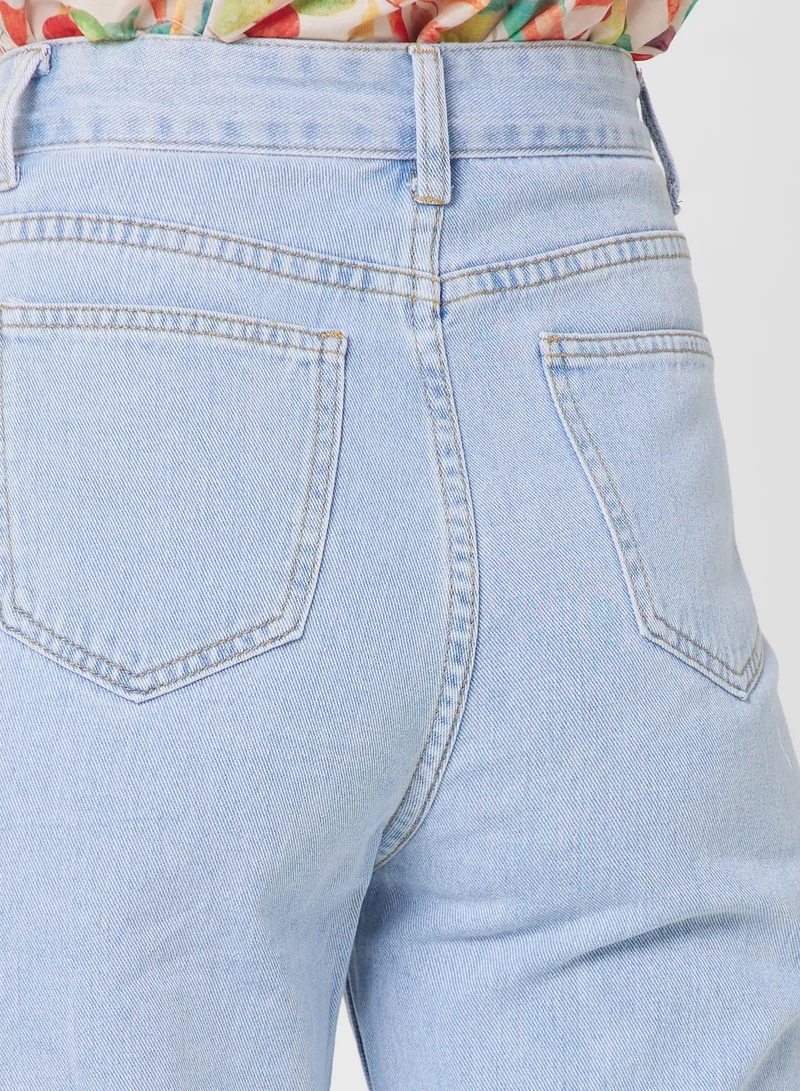 Ginger High Waist Straight Fit Jeans