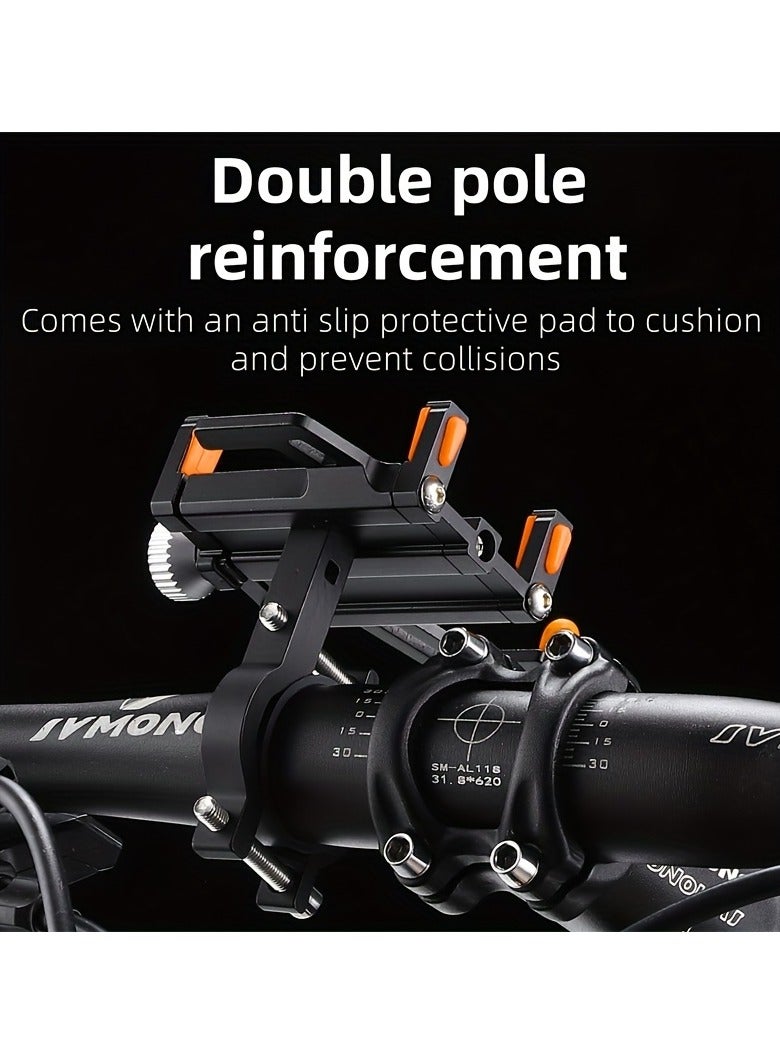 WEST BIKING Bike Phone Holder - 360° Rotatable Aluminum Alloy Mount, Universal Adjustable Cage for Cycling/Motorcycle/E-Bike, Secure Grip for 4-6.5" Phones Wide - Image 4