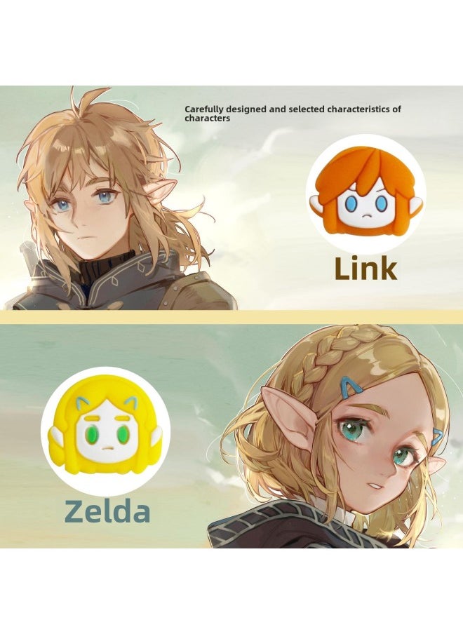 ماركة غير محددة - غطاء هزاز Princess Prince لوحدة تحكم Switch NS/Lite، غطاء هزاز لمفتاح Joycon Game - لون المنتج: 19 - Image 1