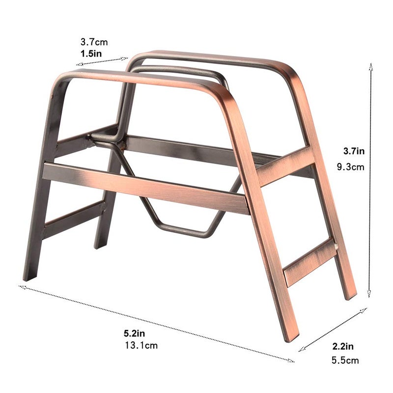 CAFEMASY Retro Copper Coffee Filter Paper Holder Rack Stand for Home Kitchen Cafe Bar Cone Coffee Filters Storage - Image 3